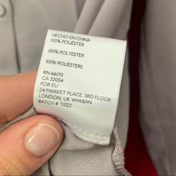 Pins & Needles gray button up top - Picture 5 of 6